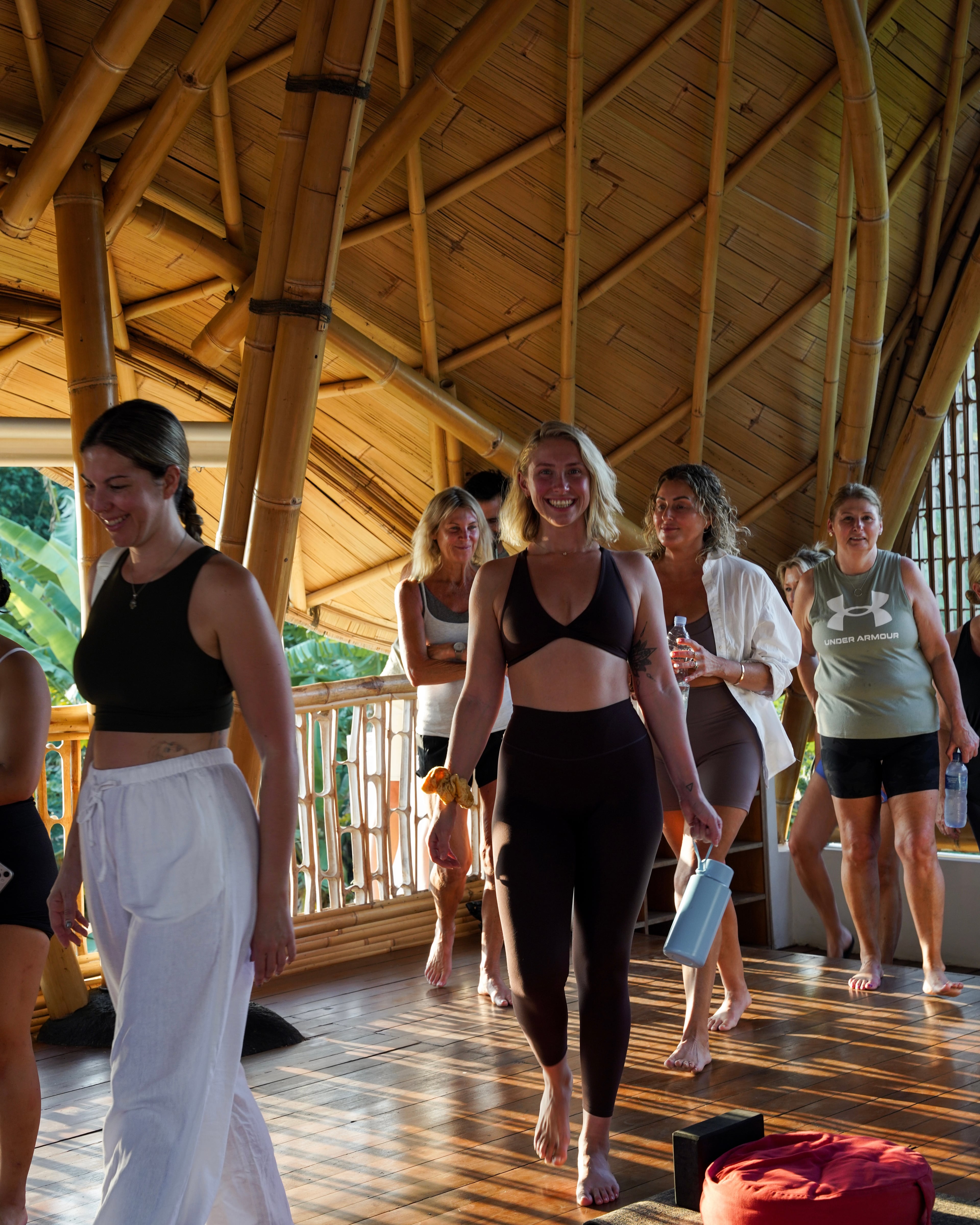 Bamboo yoga shala interior