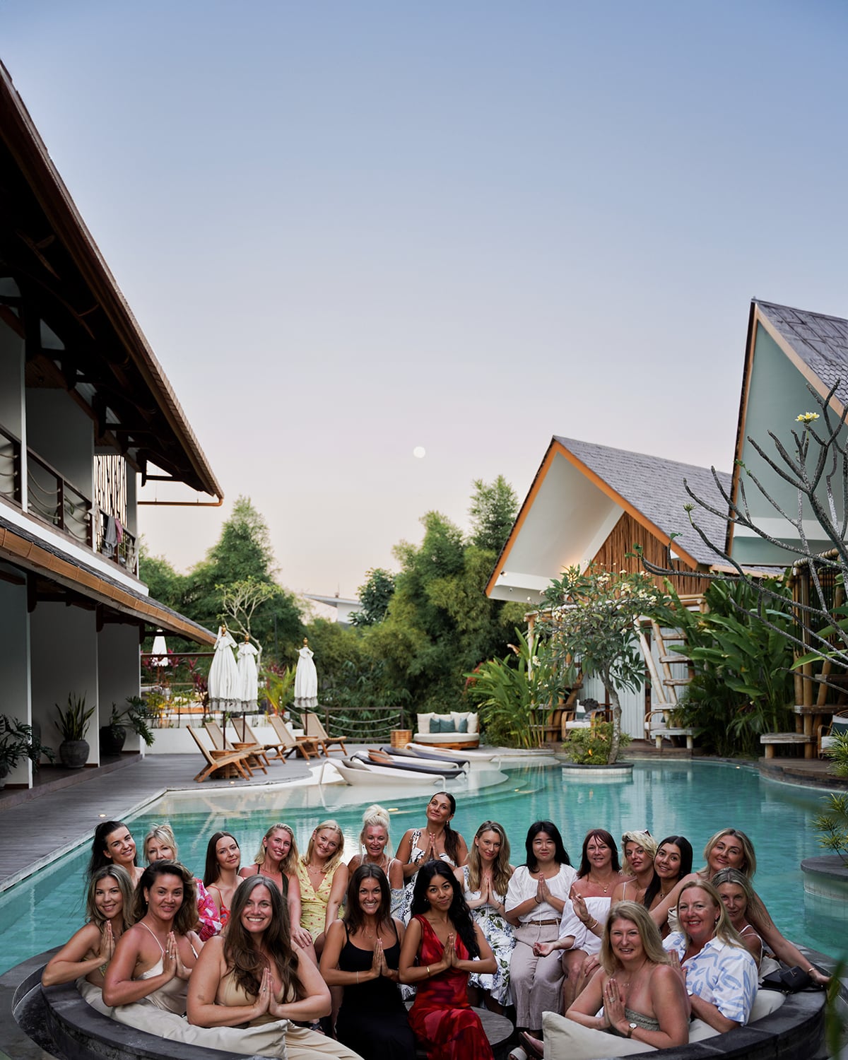 Retreat evening in Bali